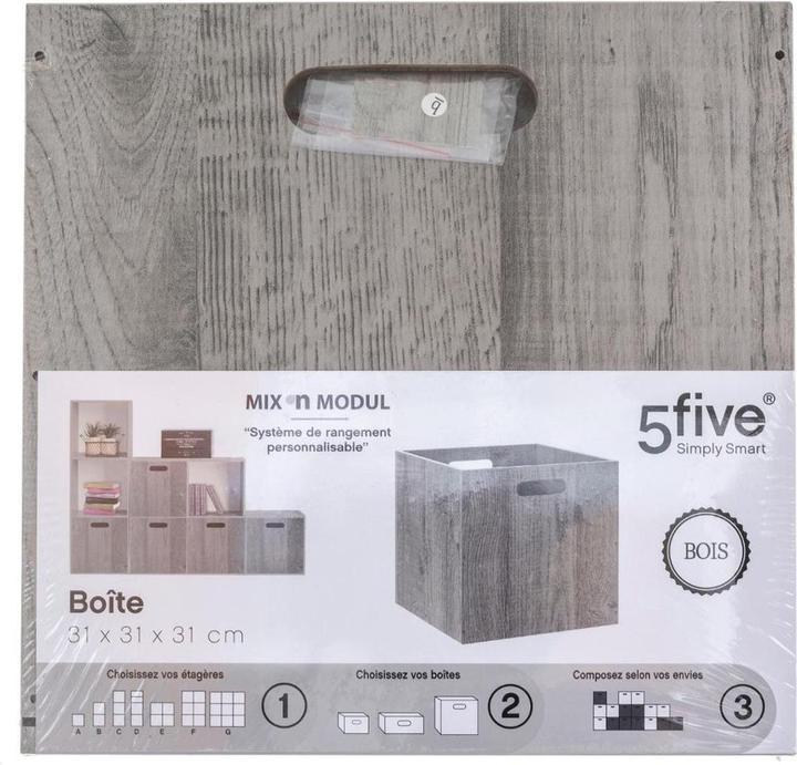 Immagine prodotto JTI Scatola portaoggetti 31x31 - Grigio (30,5 x 30,5 x 30,5 x 30,5 cm)