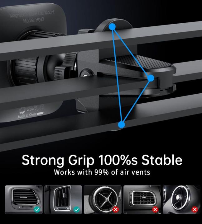 Immagine prodotto Choetech Supporto magnetico da auto H042 per bocchetta dell'aria - nero