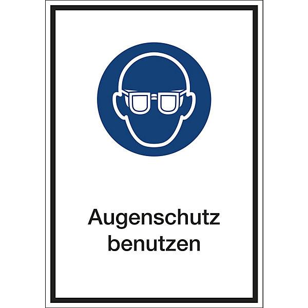 Image du produit Marahrens Panneaux combinés pour signaux d'obligation, porter une protection oculaire, plastique, 210x297x1