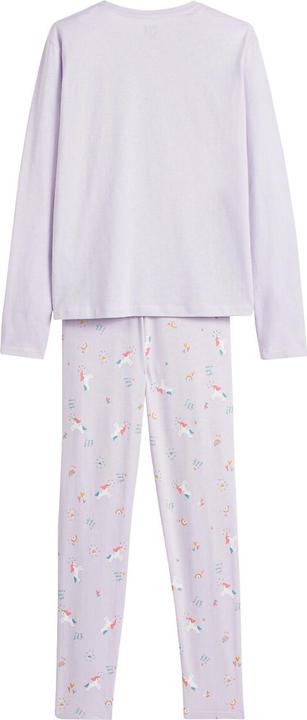 Produktbild La Redoute Collections Jersey-Schlafanzug mit Einhorn-Print (140)