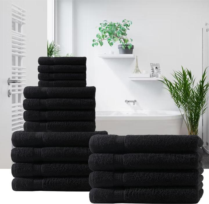 Produktbild Casativo Handtuchset 12-teilig (100 x 50 cm, 50 x 30 cm, 140 x 70 cm)