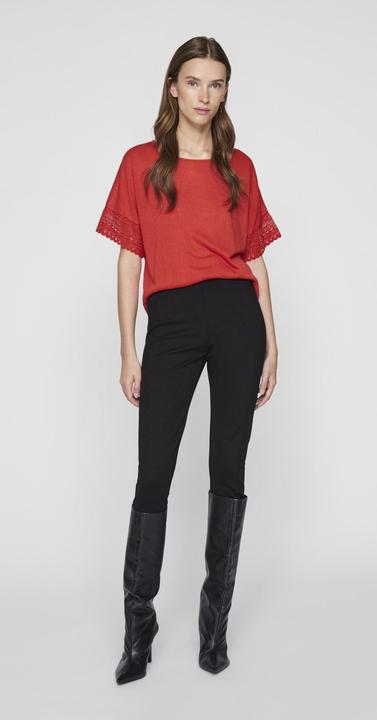 Actual product image Vila Round neck top with short sleeves (XS)