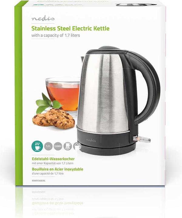 Immagine prodotto Nedis Bollitore - Base rotante a 360° - Protezione contro l'ebollizione a secco - Controllo Strix - (1.70 l, Spina UE)