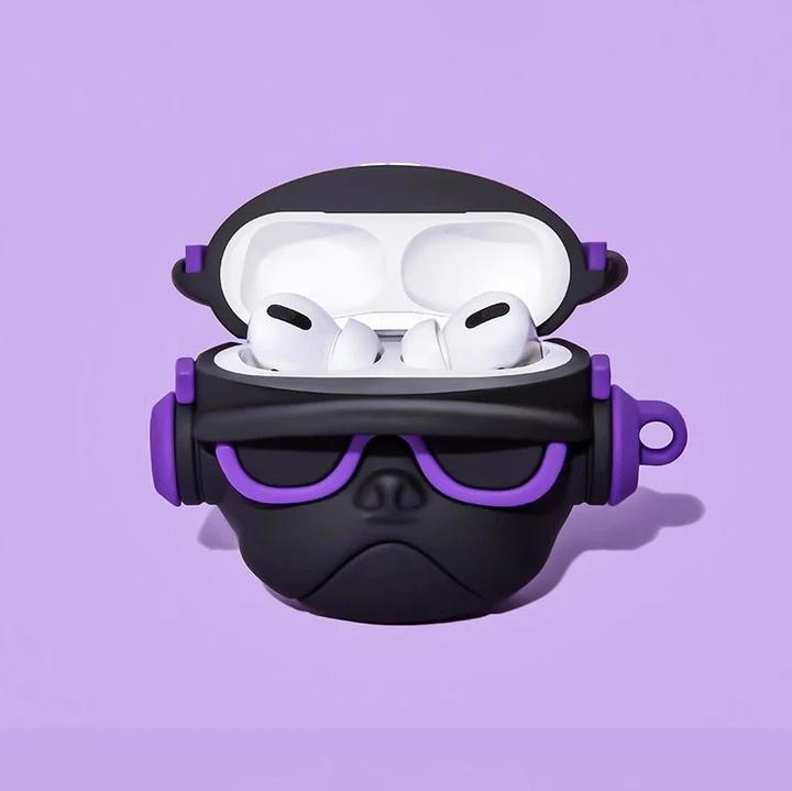 Image du produit PhoneLook Coque Hip-hop Bulldog lunette de soleil écouteur (Sac pour écouteurs)