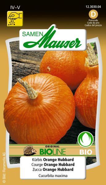 Produktbild Samen Mauser Bio Kürbis Orange Hubbard (Gemüsesamen)