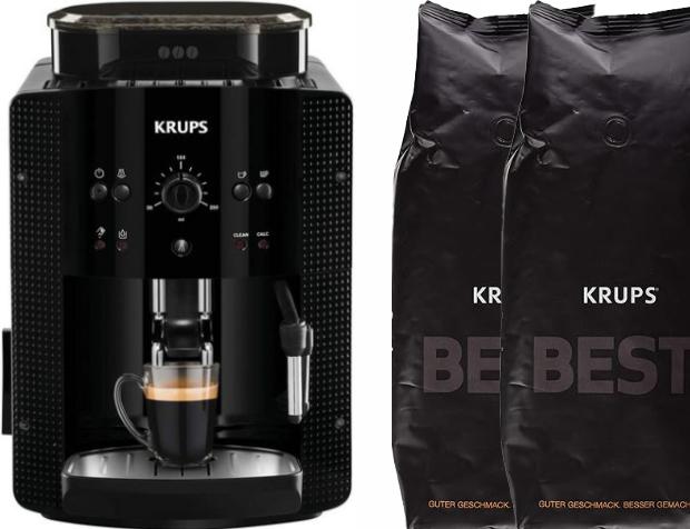 Image du produit Krups EA8108 Essential Espresso + 2Kg de café en grains Best Crema