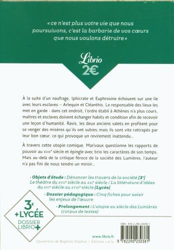 Label énergétique L'île des esclaves. Suivi de La dispute (Français, Marivaux Pierre de, 2024)