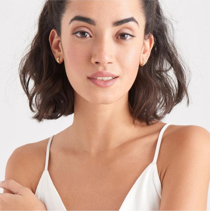 Image du produit Ania Haie Créoles Luxe Minimalism E024-03G (Argent 925)