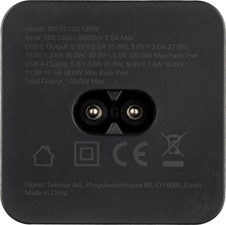 Actual product image Digitec GaN 4-Port Desktop Charger (120 W)
