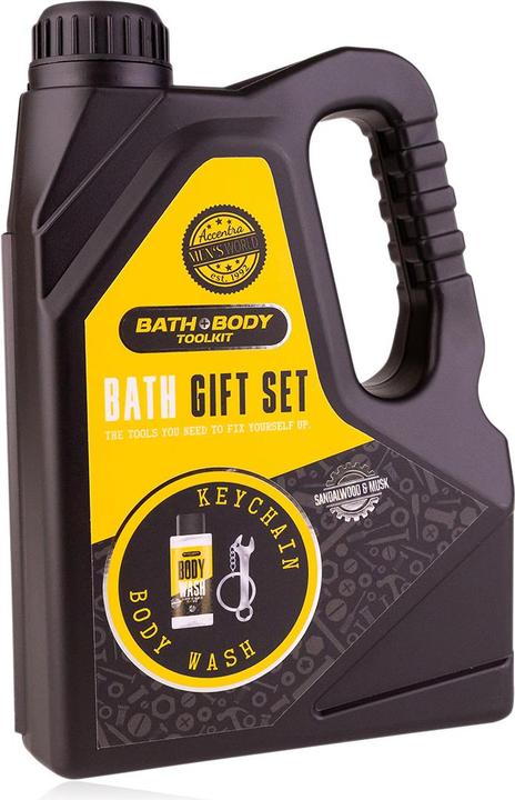 Produktbild Accentra Geschenkset für Männer BATH + BODY TOOLKIT in Ölkanisterform (Haarpflege set)