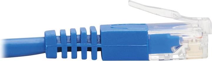 Actual product image Eaton Down-Angle Cat6 Gigabit Molded Slim UTP Ethernet Cable RJ45 Right-Angle Down M to RJ (U/UTP, CAT6, 6.10 m)