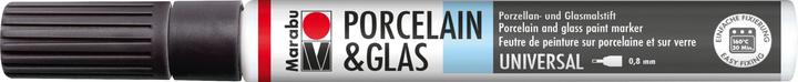 Produktbild Marabu Porcelain und Glas Painter (Schwarz, 0.80 mm, 1 x)