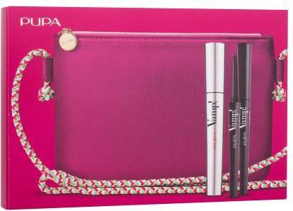 Pupa Milano Pupa Kit Make-up Vamp + Crayon pour les yeux (111 Noir pour toujours)