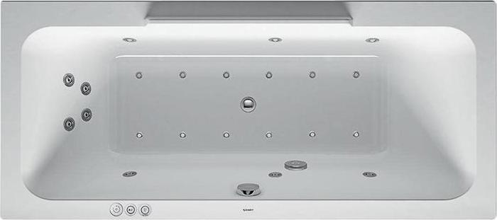 Immagine prodotto Duravit Vasca idromassaggio rettangolare DURASTYLE 180 l 180x80 we 2 RS Combi-System P (180 l, 180 cm, 80 cm)