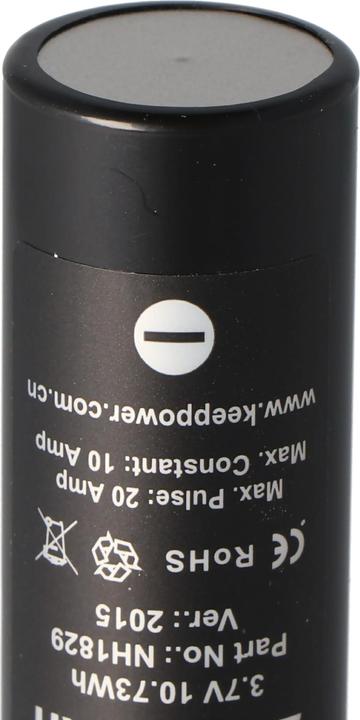 Immagine prodotto Keeppower Batteria IMR18650 - 10A (Flat Top) (1 pz., 18650, 2900 mAh)