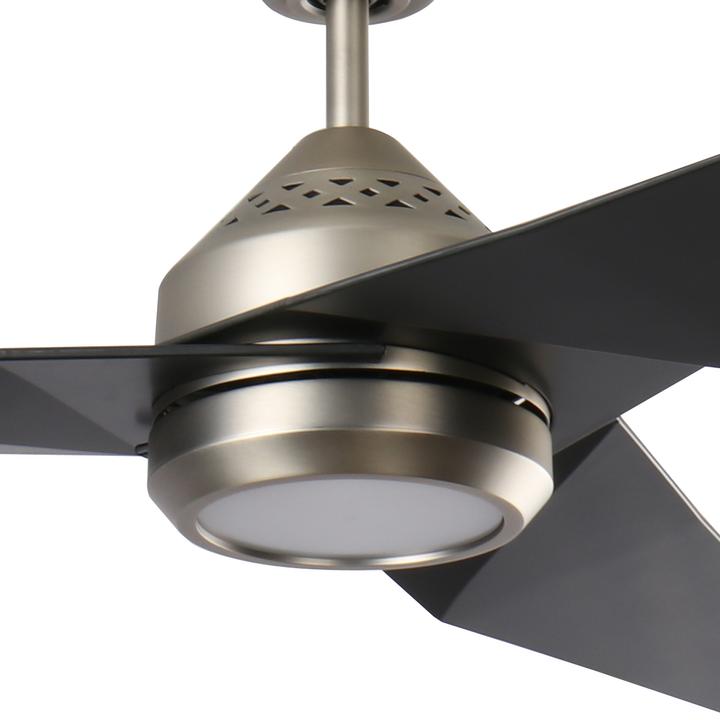 Produktbild Elstead Lighting Jade leiser Deckenventilator mit LED Licht Ø152cm + Fernbedienung Satin schwarz (45 dB)