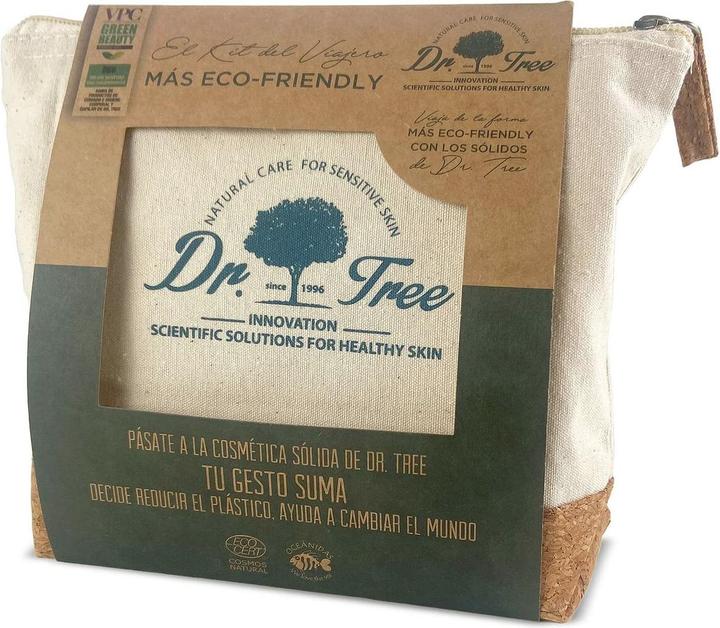 Immagine prodotto Dr. Tree Il Kit del Viaggiatore Shampoo Idratante Gel Doccia Peeling Bamboo Portasapone Eco Toiletry B (Set per la cura dei capelli)