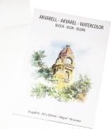 Produktbild Nordiskt Papper AB Tegneblok Rita Original akvarel, med cover, A3, 16 sider, 140 g