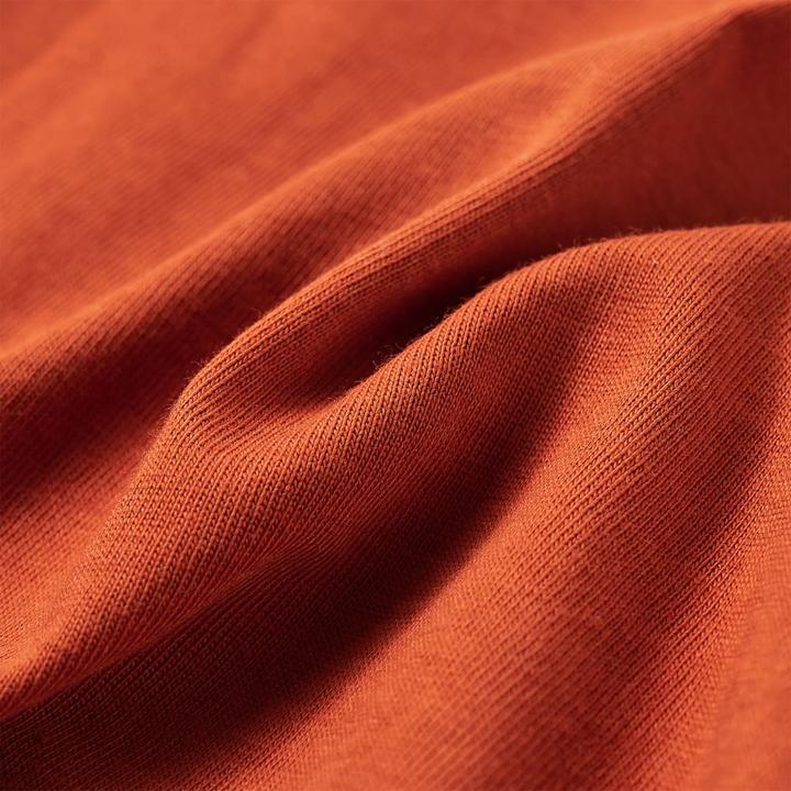 Actual product image VidaXL Children's long-sleeved shirt rust brown 140,Material: 100 (140)