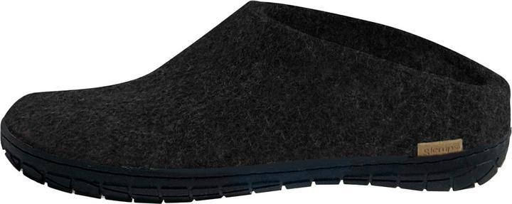 Actual product image Glerups Natural rubber sole black slippers (49)