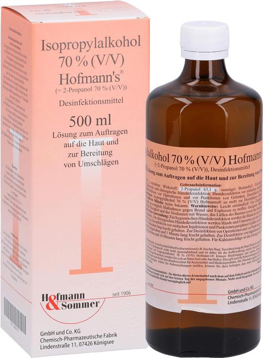 Actual product image Isopropyl alcohol 70% 's, 500 ml solution (500 ml)