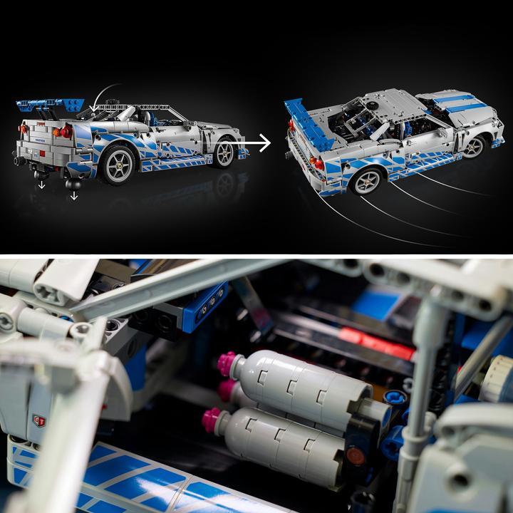 Produktbild LEGO 2 Fast 2 Furious Nissan Skyline GT-R (R34) Flitzer (42210, LEGO Technic)