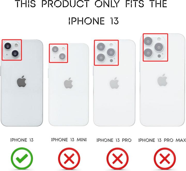 Actual product image Nalia Leather Look Silicone Cell Phone Case (Apple iPhone 13)