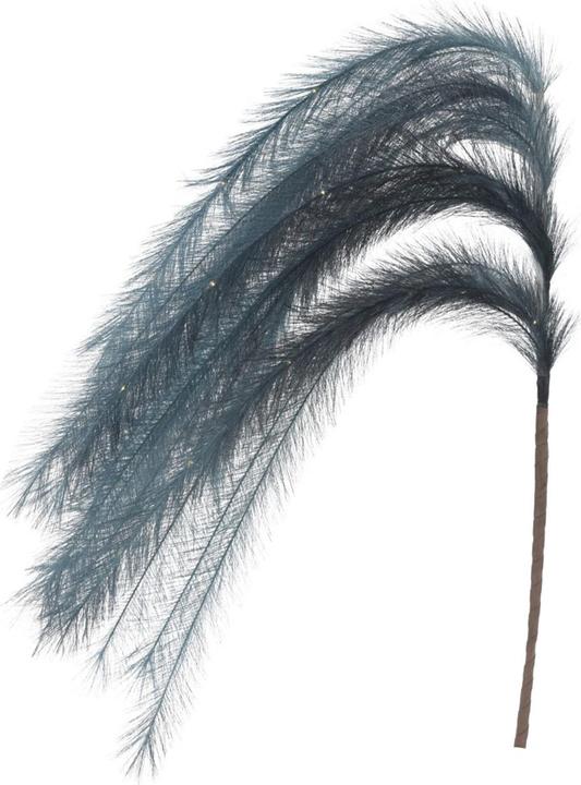 Actual product image Casativo Illuminated decoration 6 feathers, feather decoration with LEDs and timer function, dark green, 130