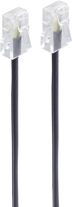 Actual product image Shiverpeaks BASIC-S ISDN connection cable, black, 3.0 m without bend relief, RJ 45 plug