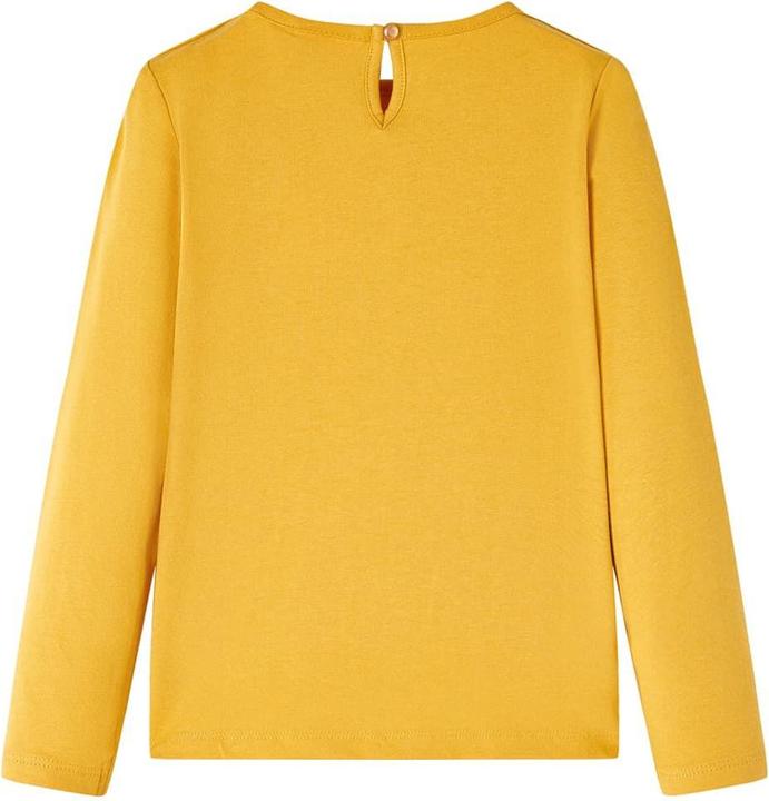 Actual product image VidaXL Children's long-sleeved shirt ochre 128,Material: 95 % cotton. 5 (128)
