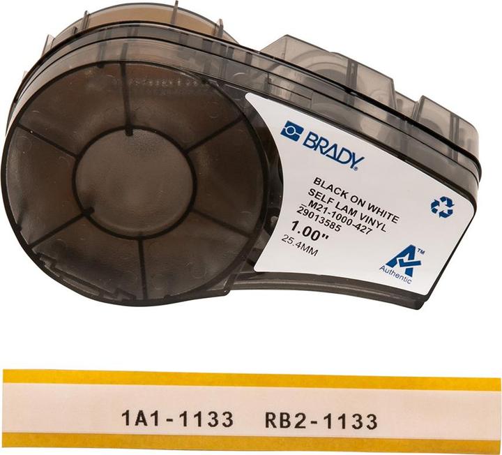 Actual product image Brady Cable labels refill, labels for BMP21