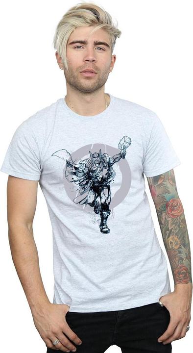 Actual product image Mens Thor Circle T-Shirt (3XL)