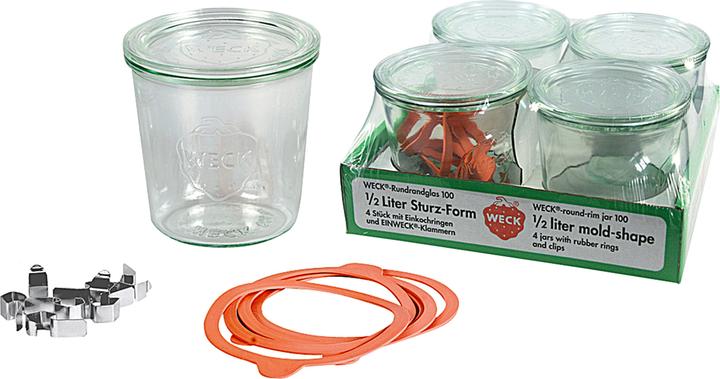 Image du produit Weck forme du linteau (4 pcs, 0.50 l)