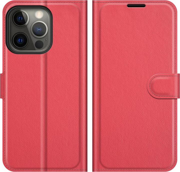 Actual product image Cover-Discount iPhone 13 Pro - leather case cover red (Apple iPhone 13 Pro)