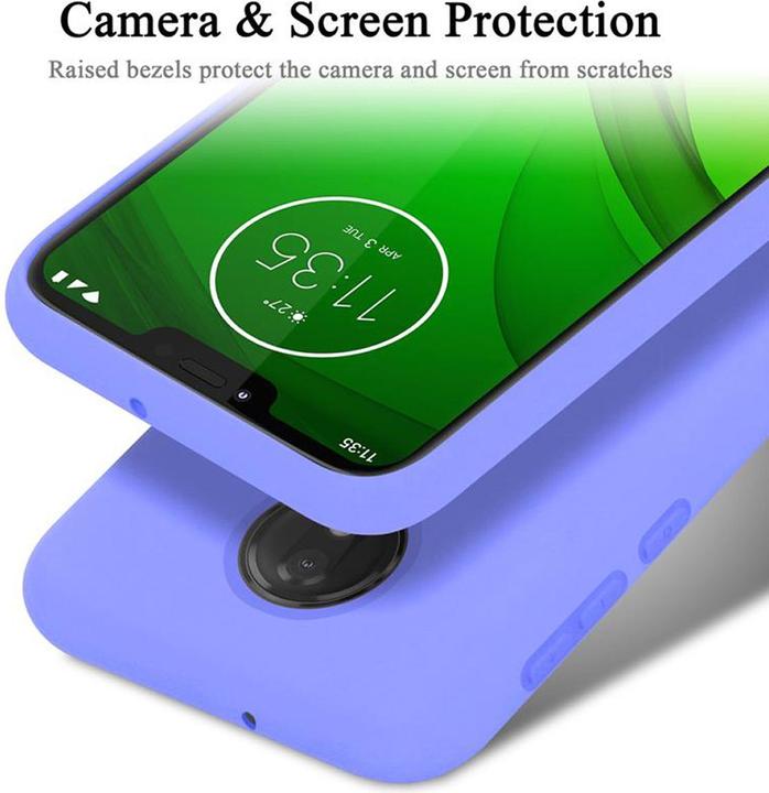 Actual product image Cadorabo TPU Liquid Silicone Case Cover (Motorola Moto G7 Power)
