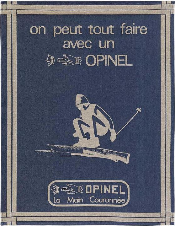 Image du produit Opinel 001863 Linge de cuisine unisexe Jacquard bleu 50 x 70 cm (50 x 70 cm)