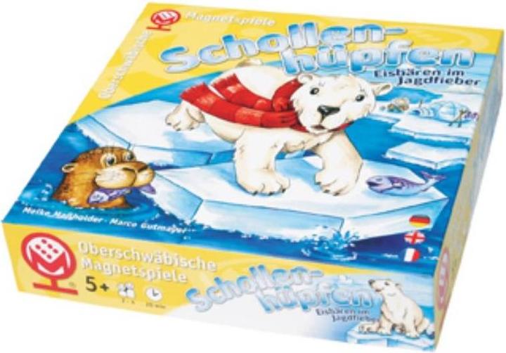 Produktbild Oberschwäbische Magnetspiele 65083 - Schollenhüpfen, Brett-Figurenspiel (DE, EN, FR), für 2-4 Spieler, ab 5 Jahren (Englisch)