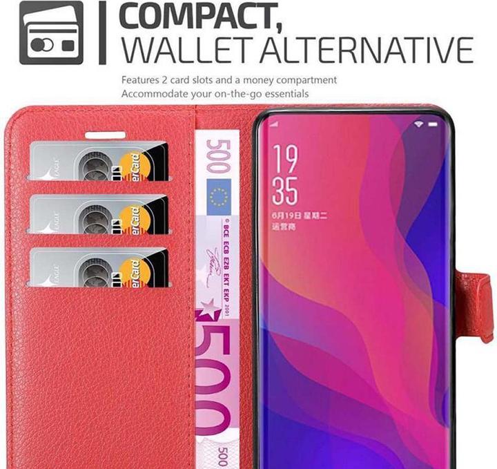 Produktbild Cadorabo Book mit Standfunktion Cover (Oppo Find X)
