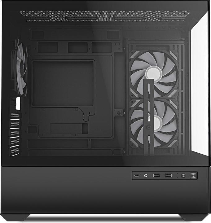 Actual product image Sharkoon MK6 RGB Black mATX (black) (Mini-ITX, mATX)