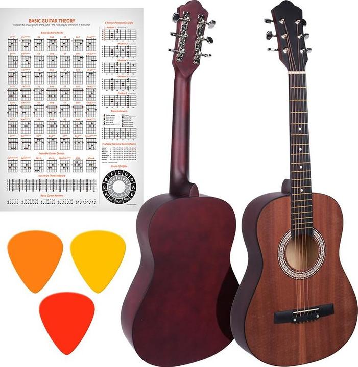 Produktbild No Name Nn Ag 34 1/2 Westerngitarre Zum Erlernen Des Matten Spiels (E-Gitarre)
