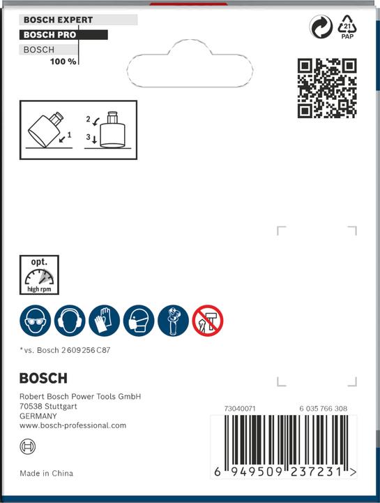 Nutritional values and ingredients Bosch Professional Zubehör PRO Tile PC Plus hole saw, 76 mm, HS (76 mm)