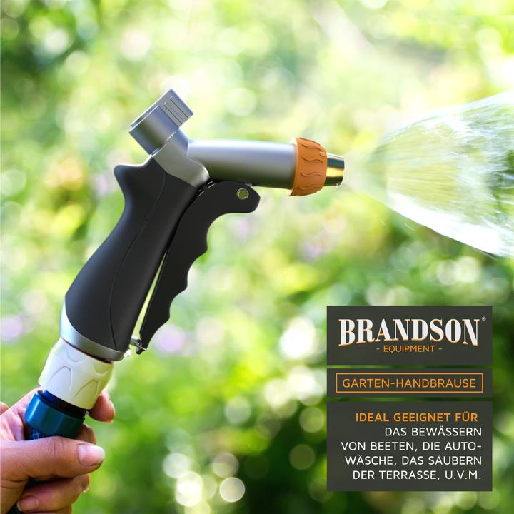 Actual product image Brandson Multifunctional shower, metal garden hand shower, garden shower 1/2 inch, pistol grip, brass