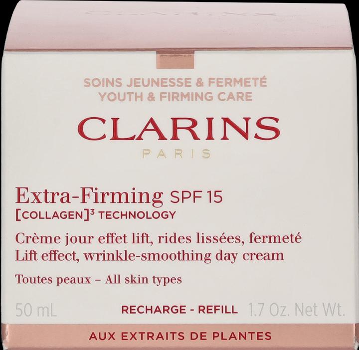Immagine prodotto Clarins Extra-Firming Jour SPF 15 (COLLAGEN)³ TECHNOLOGY Toutes Peaux Refill (Crema solare viso, SPF 15, 50 ml)