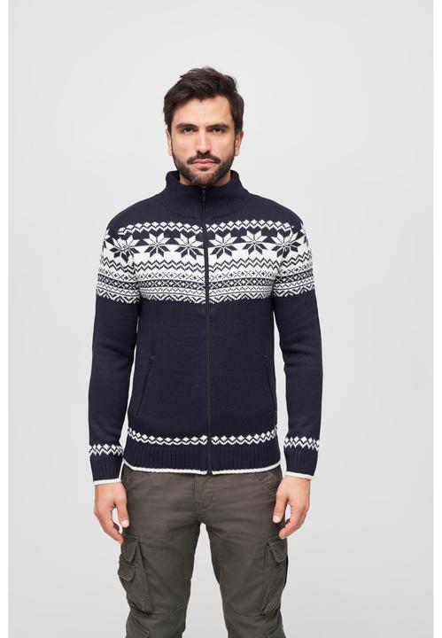 Produktbild Brandit Norwegian Strickjacke Grösse L Farbe Navy (L)