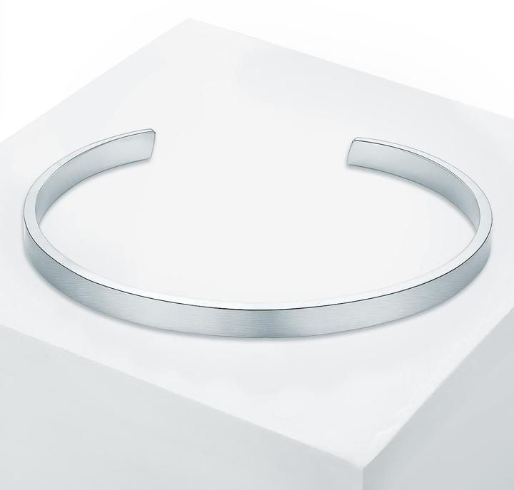Actual product image True Rebels Men's stainless steel silver 18.0 cm - 21.0 cm - 34216 (21 cm, Stainless steel)