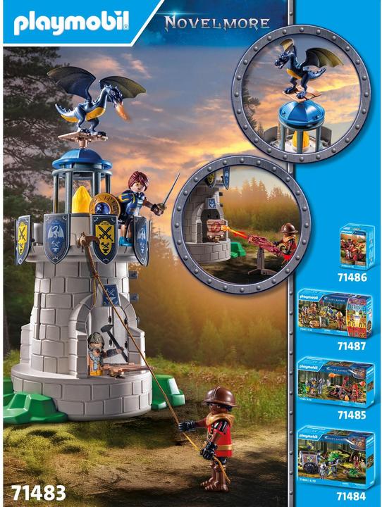 Image du produit Playmobil Tour du chevalier avec forgeron et dragon (71483, Playmobil Novelmore)