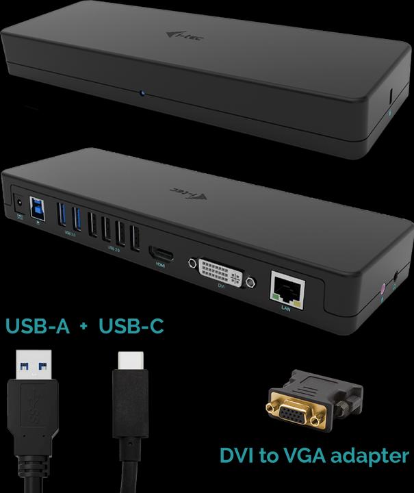 Actual product image i-tec USB-C Hub (USB-B, 10 Ports)