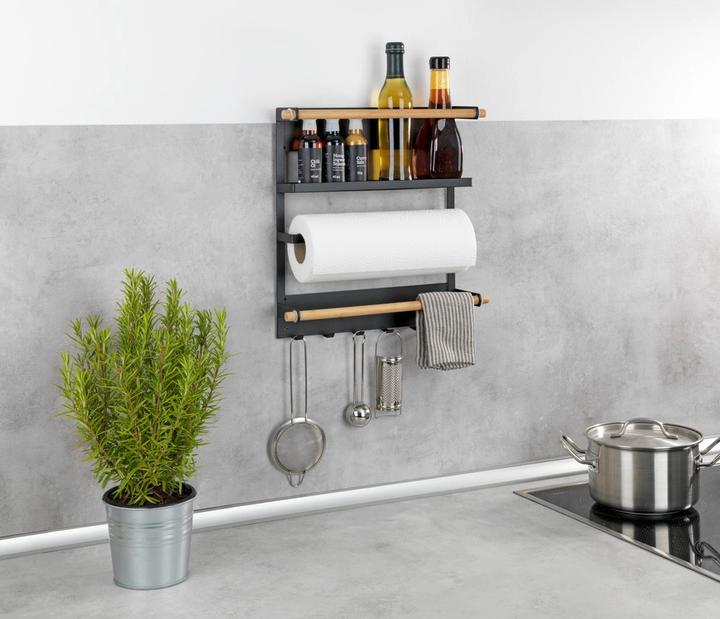 Actual product image Wenko Magnetic kitchen shelf Magna black