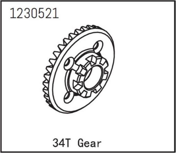 Actual product image Absima Differential Gear 34T