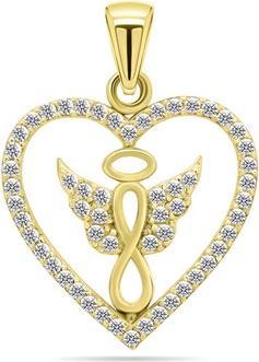 Image du produit Brilio Silver - Pendentif ludique plaqué or avec zircons PT20Y
